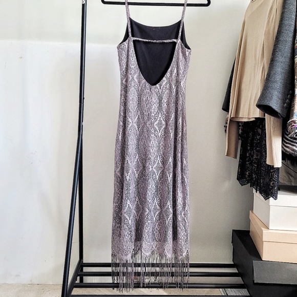 Lilac Vintage Knit Dress - Picture 2 of 5